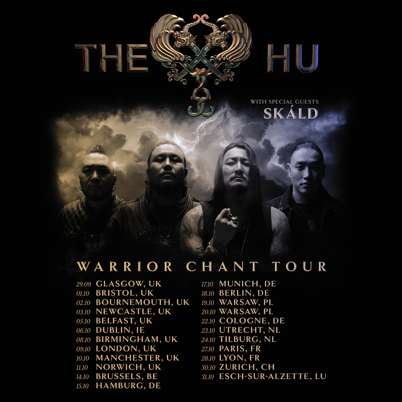The HU Warrior Chant Tour Poster 2026